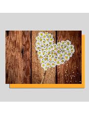 Doppelkarte. Foto - Blütenherz / Blanko