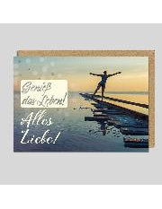 Doppelkarte. Alles Liebe!