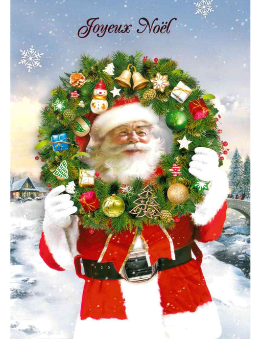 Carte double. Joyeux Noël