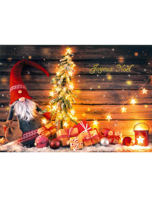 Carte double. Joyeux Noël