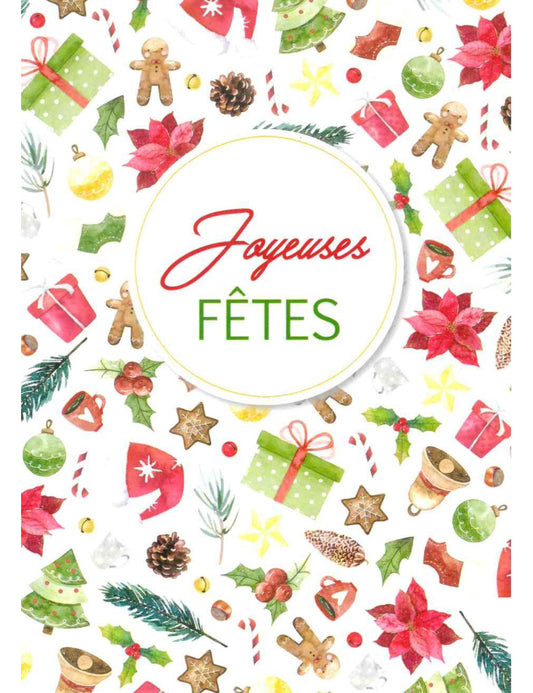 Carte double. Joyeuses Fêtes