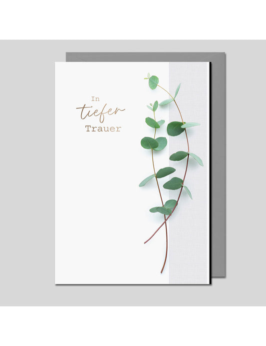Doppelkarte. In tiefer Trauer