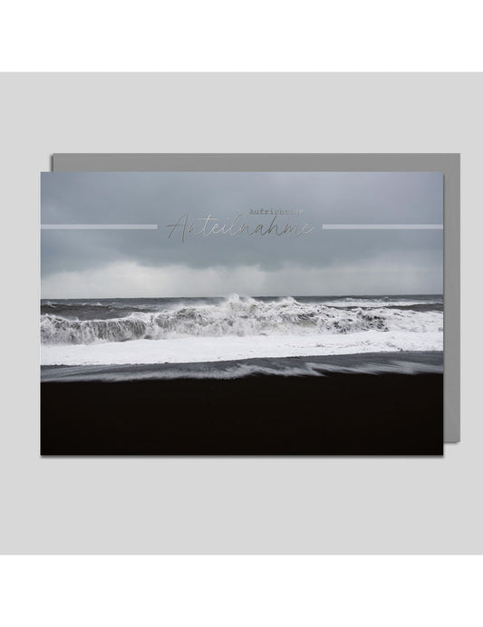 Doppelkarte. Aufrichtige Anteilnahme