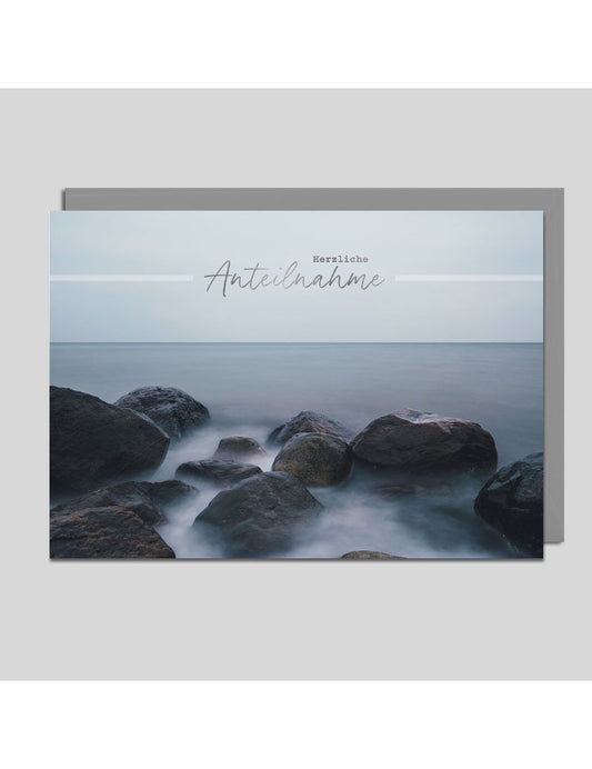 Doppelkarte. Herzliche Anteilnahme