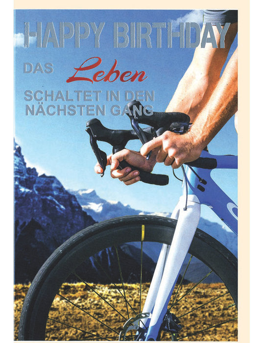 Doppelkarte / Geburtstag / hoch