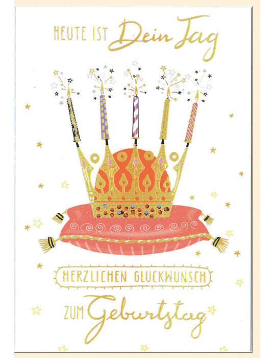 Doppelkarte / Geburtstag / hoch