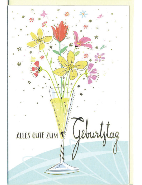 Doppelkarte / Geburtstag / hoch