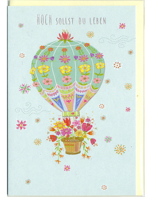 Doppelkarte / Geburtstag / hoch