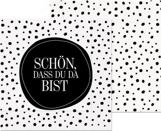 La Vida Serviette Schön, dass Du da bist