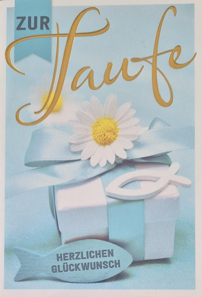 Zur Taufe herzliche Glückwünsche (B6)