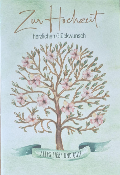 Zur Hochzeit herzlichen Glückwunsch (B6)