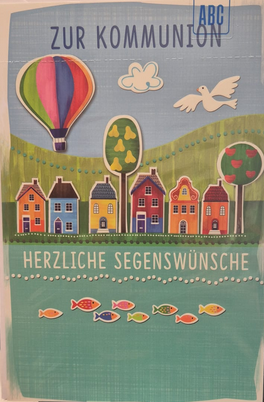 Zur Kommunion herzliche Segenswünsche (B6)