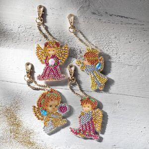 Bastelset Diamond Painting "Engelchen" 4er-Set
