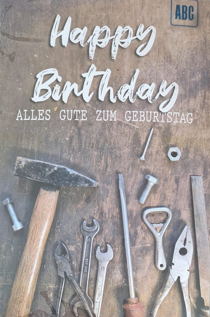 Happy Birthday alles Gute zum Geburtstag  (B6)