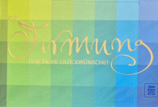 Zur Firmung herzliche Glückwunsche (B6)