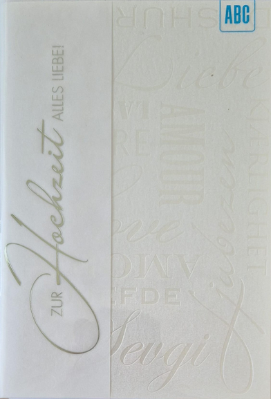 Zur Hochzeit alles Liebe (B6)