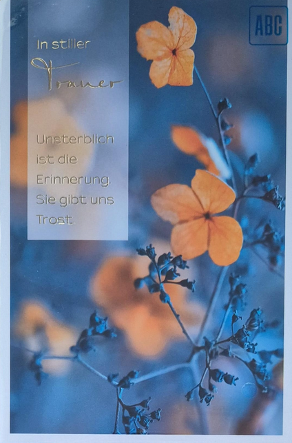 In stiller Trauer (B6)