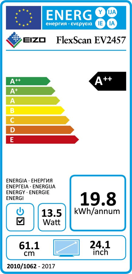EIZO EV2457 EU Edition (24", WUXGA) - weiss - Retoure