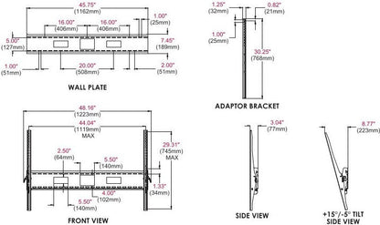 Peerless-AV SmartMount Wandhalter für 60"-95" Displays - Retoure