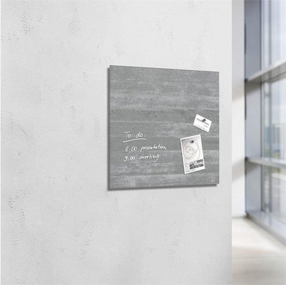 Sigel Magnethaftendes Glassboard artverum 48 cm x 48 cm, Grau - Retoure