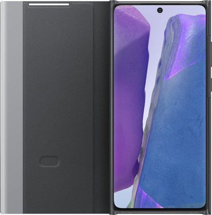 Samsung Clear view cover für Galaxy Note20 - schwarz - Retoure