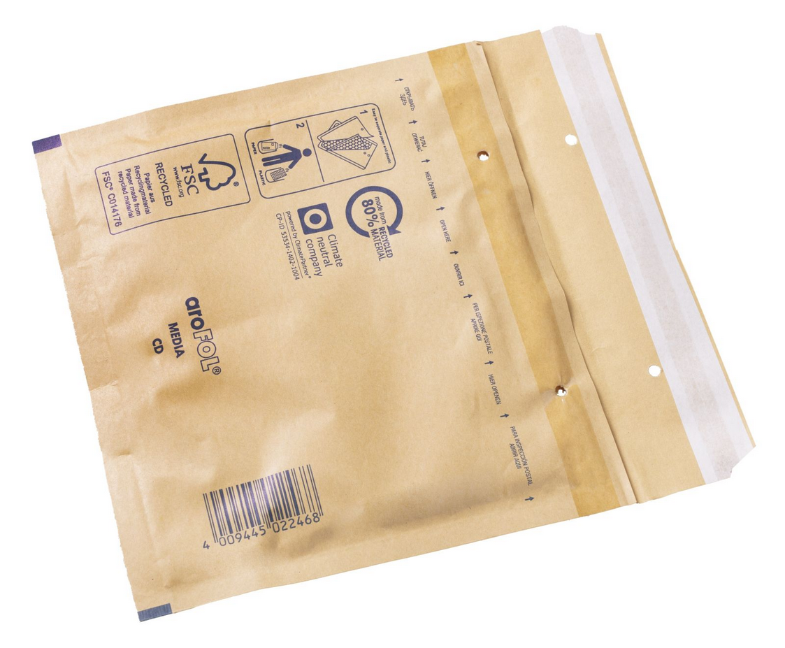 Luftpolsterversandtaschen für CD 180 x 165 mm (100 Stück)