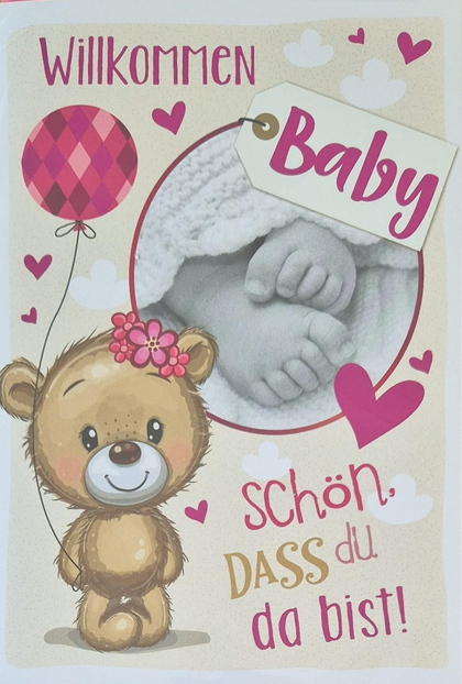 Willkommen Baby schön, dass du da bist (B6)