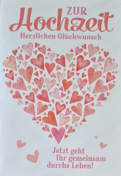Zur Hochzeit herzlichen Glückwunsch (B6)