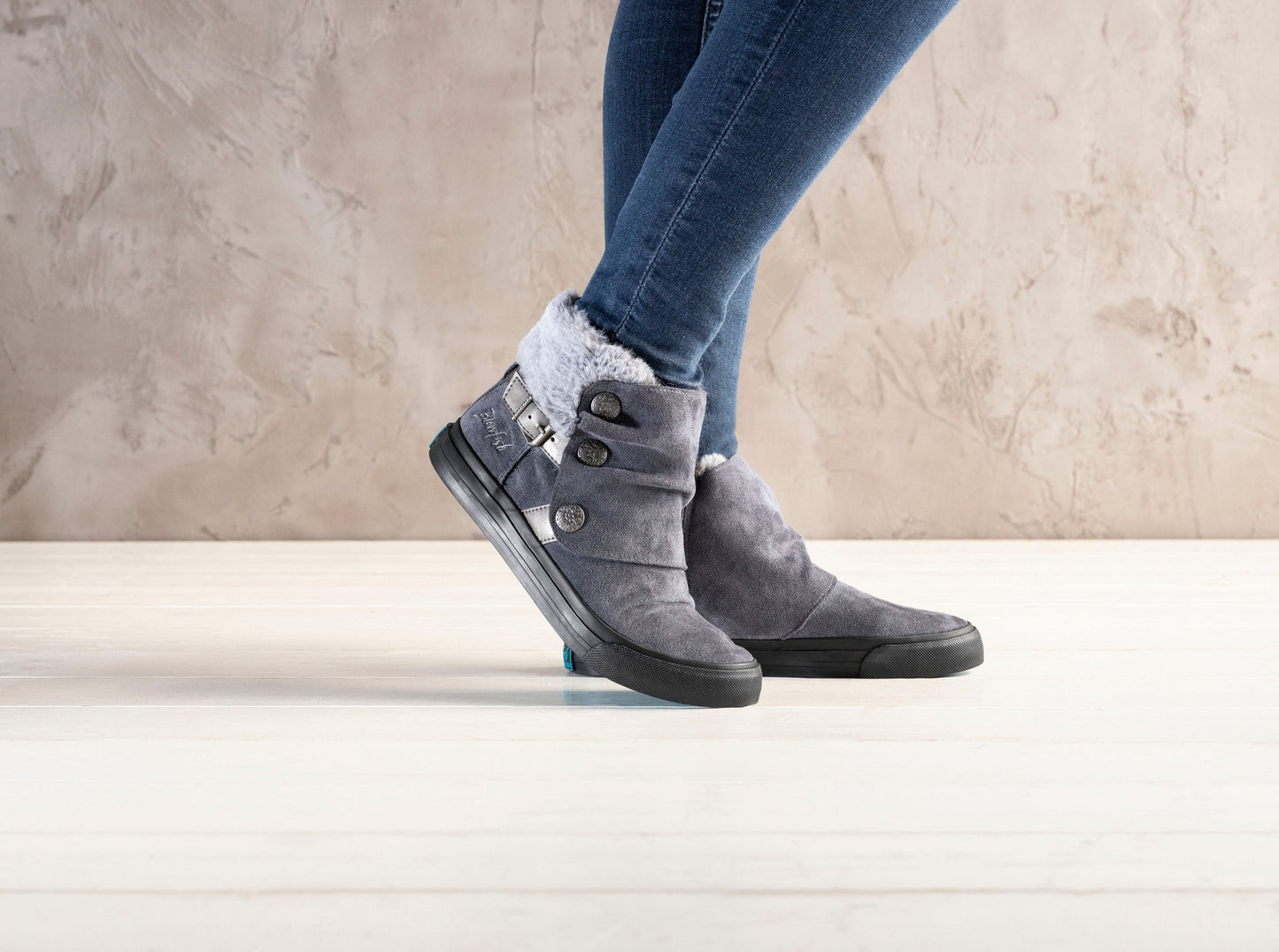 Blowfish Damen Stiefelette MAHOKIA grau, (Grösse: 40)