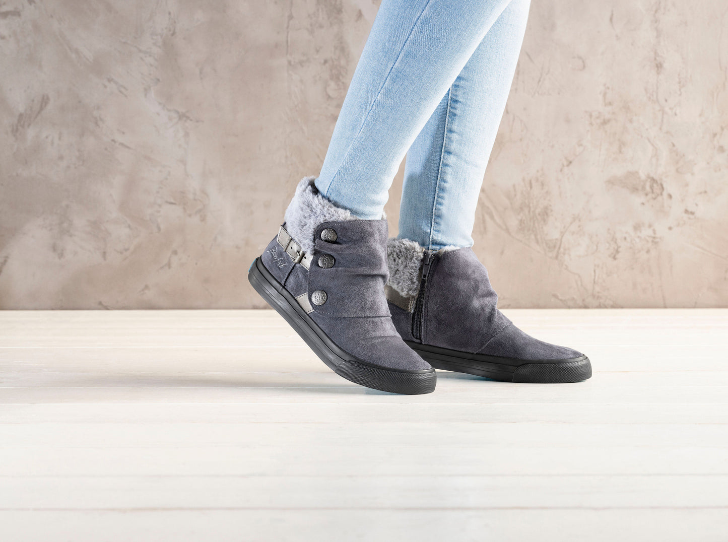 Blowfish Damen Stiefelette MAHOKIA grau, (Grösse: 40)