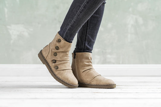 Blowfish Damen Stiefelette "Cozy Up" beige, (Grösse: 40)