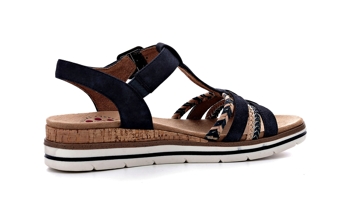 Damen-Sandale "Lilly" blau (Grösse: 40)