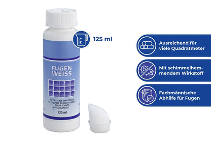 Fugenweiss mit Schwammaufträger 125 ml