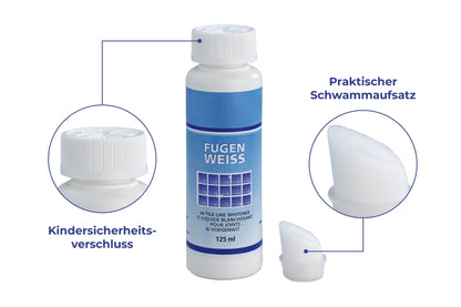 Fugenweiss mit Schwammaufträger 125 ml
