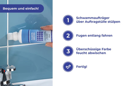 Fugenweiss mit Schwammaufträger 125 ml