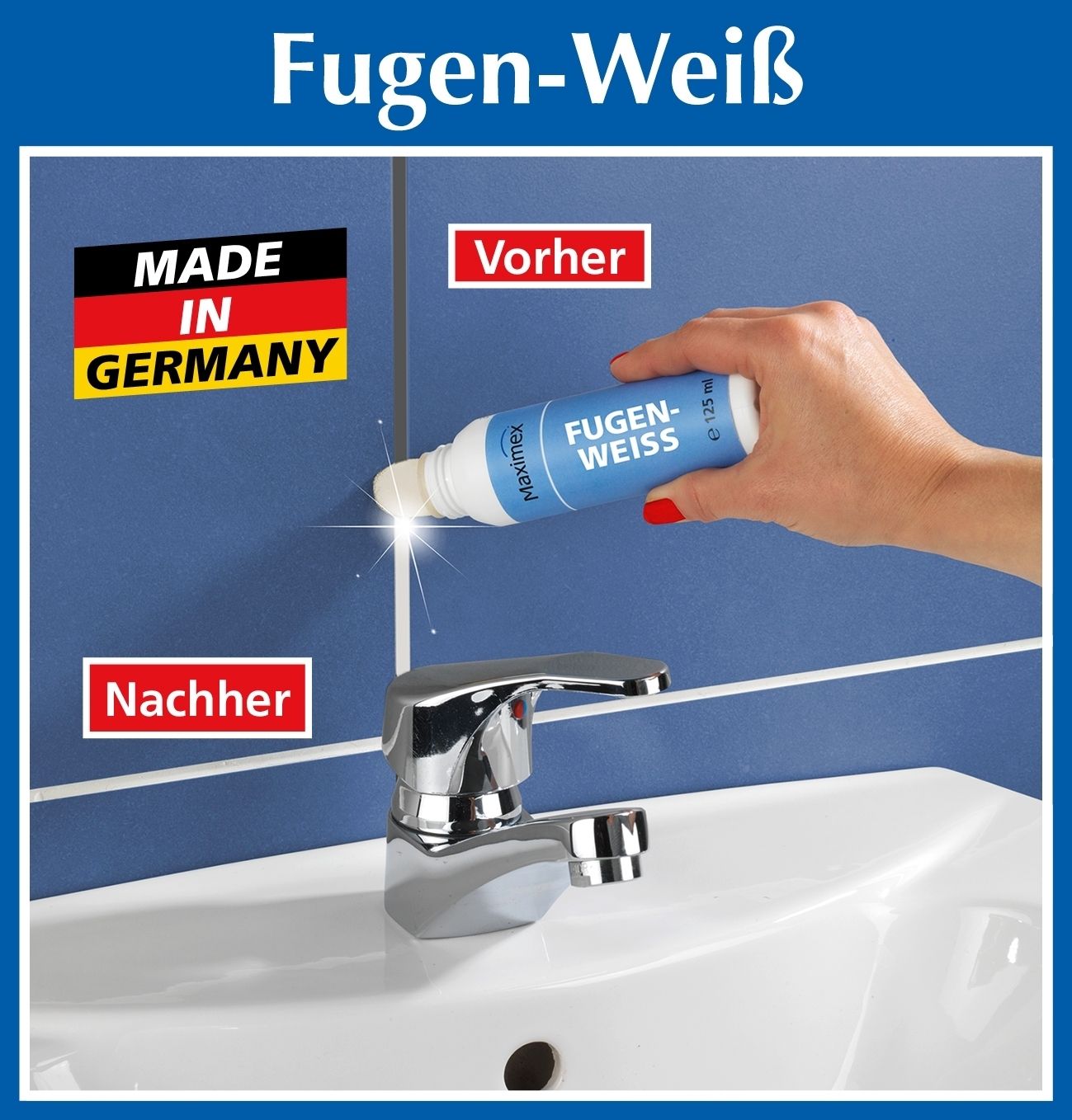 Fugenweiss mit Schwammaufträger 125 ml