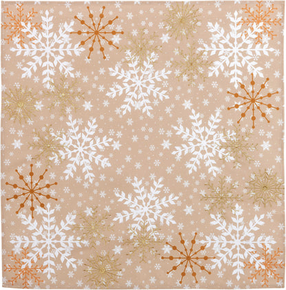 Mitteldecke Goldene Eisblumen (Grösse: 85 x 85cm)