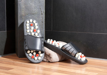 Massage-Pantolette, schwarz (Grösse: 38/39)