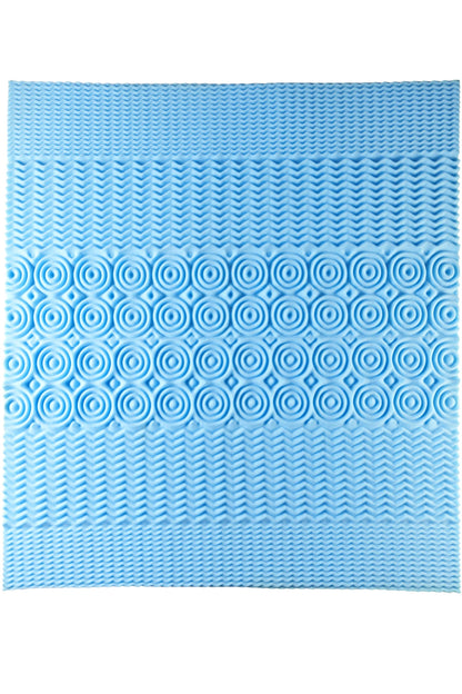 5-Zonen Matratzentopper mit Bambusbezug (Grösse: 200 x 140 cm)