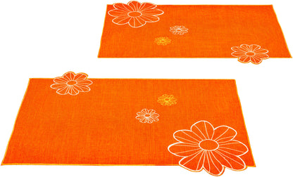 Tischsets "Orange Flower" 2er-Set