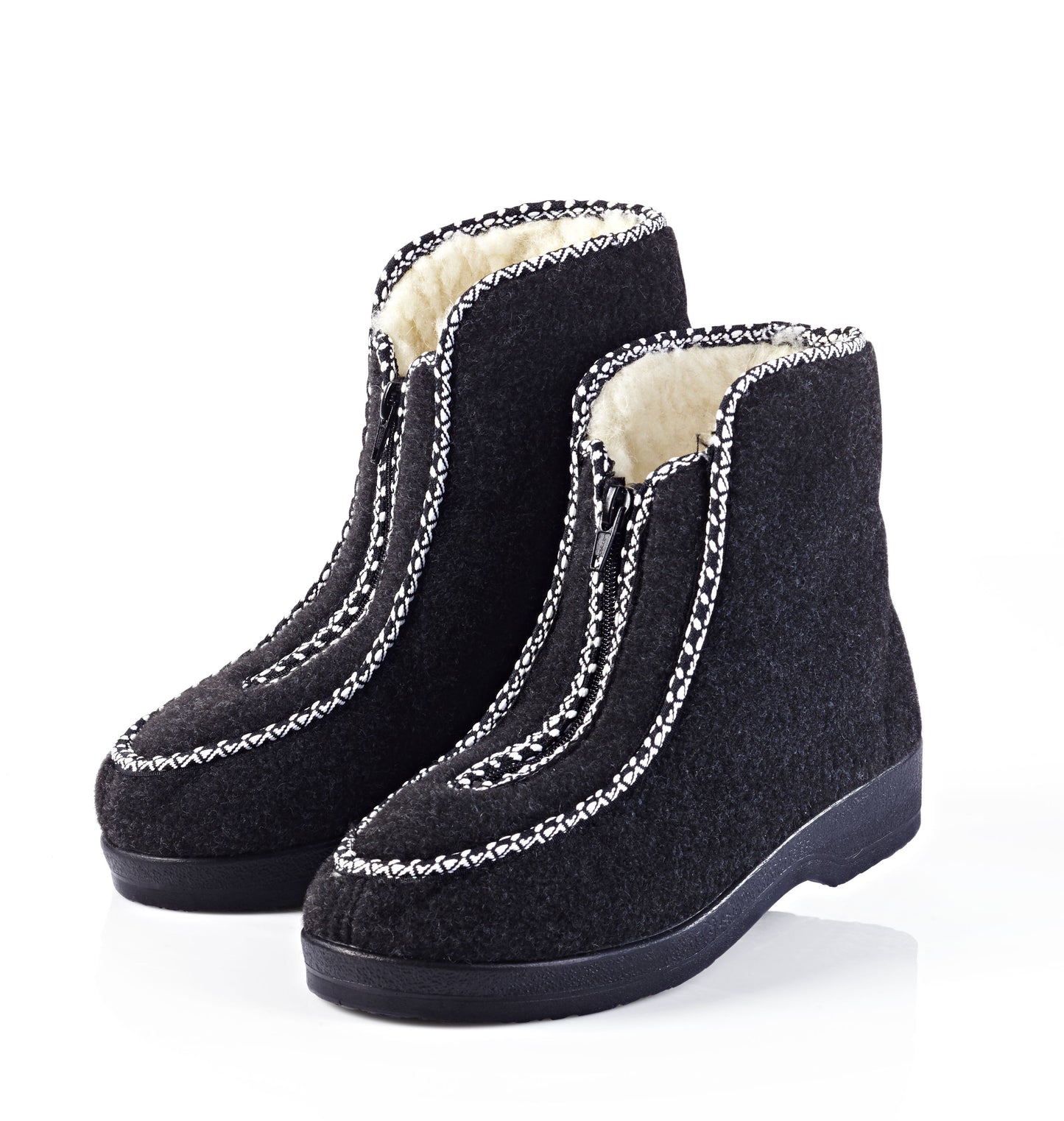 Thermo-Hausschuhe "Marita" (Grösse: 42) grau