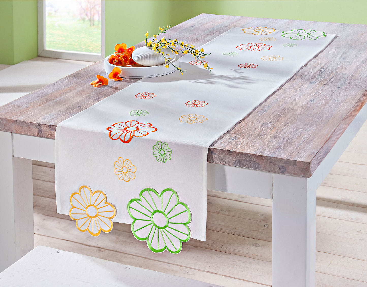 Tischläufer "Flowers Colorful" 40 x 140 cm