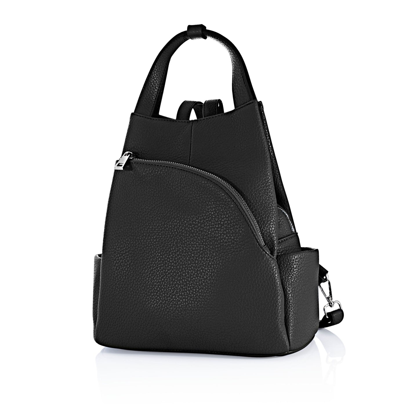 T&F Schulter- & Rucksacktasche "Sophia" (Farbe: schwarz)