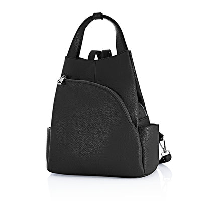 T&F Schulter- & Rucksacktasche "Sophia" (Farbe: schwarz)