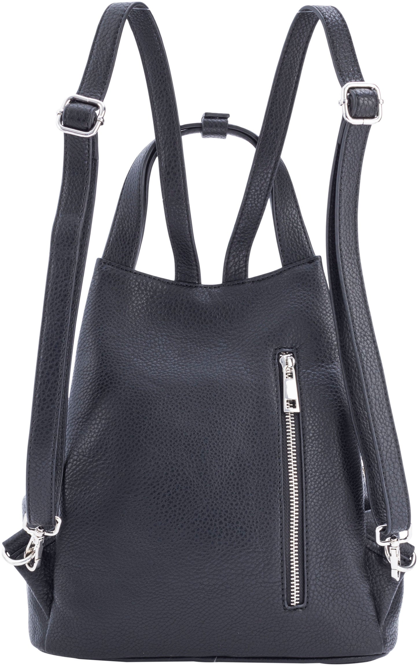 T&F Schulter- & Rucksacktasche "Sophia" (Farbe: schwarz)