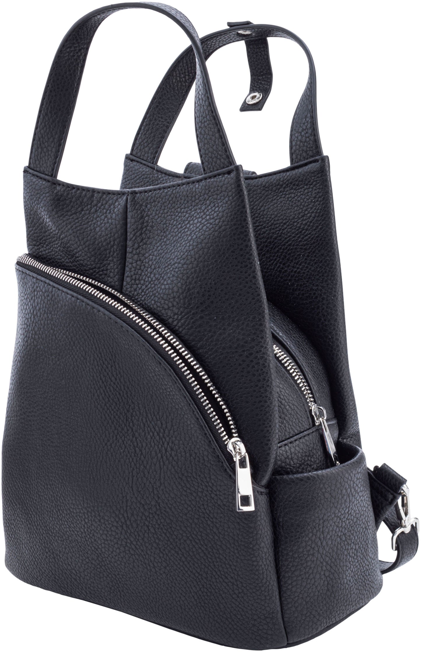 T&F Schulter- & Rucksacktasche "Sophia" (Farbe: schwarz)