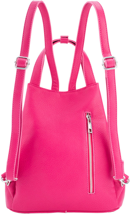 T&F Schulter- & Rucksacktasche "Sophia" (Farbe: pink)