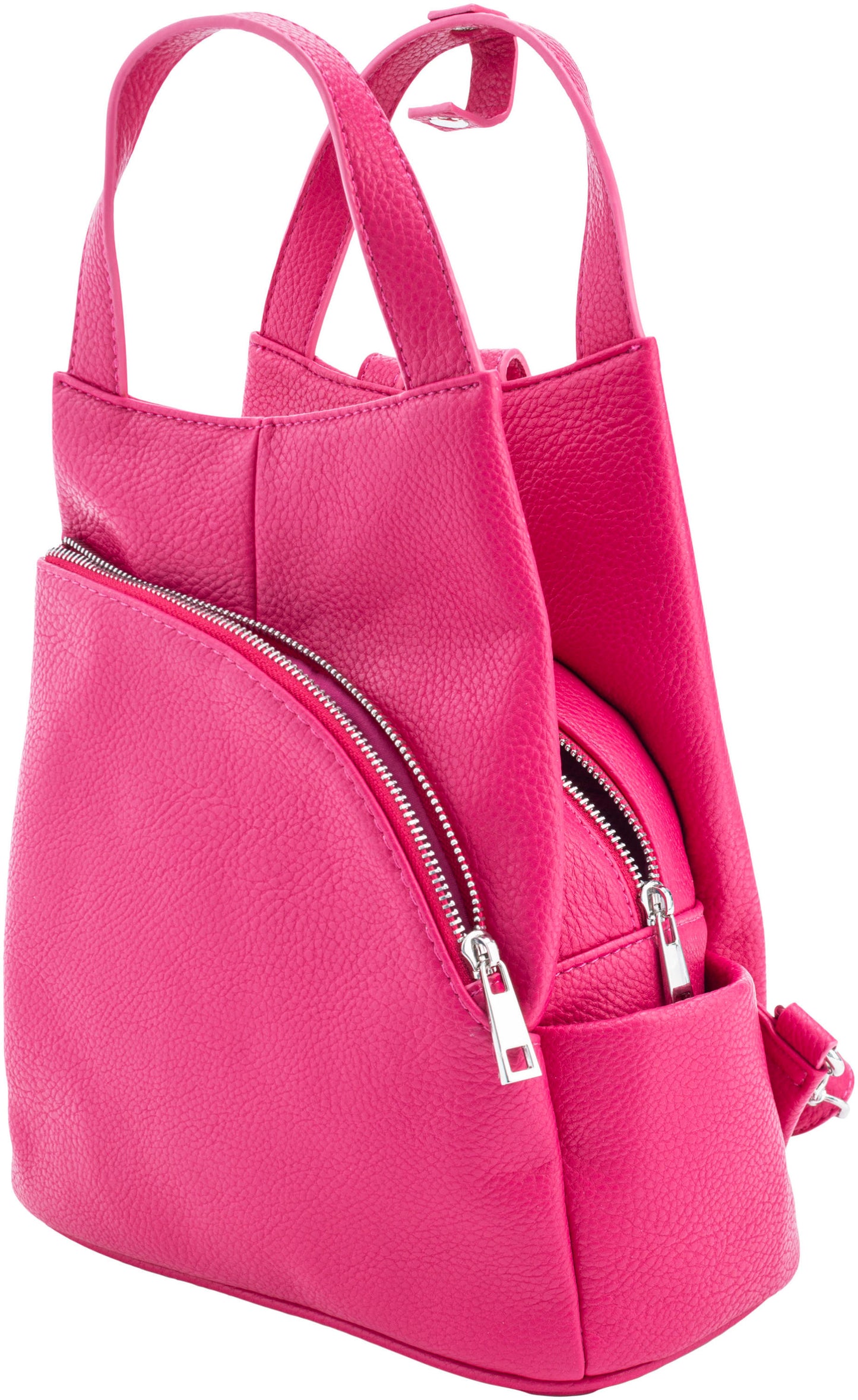T&F Schulter- & Rucksacktasche "Sophia" (Farbe: pink)