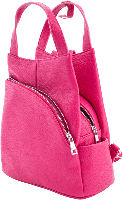 T&F Schulter- & Rucksacktasche "Sophia" (Farbe: pink)