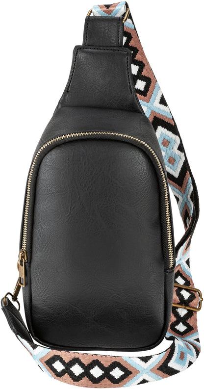 HJP Damen Sling Bag "Fina" (Farbe: schwarz)